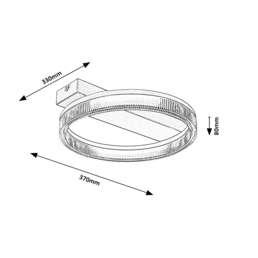 Rabalux - Plafoniera da soffitto LED dimmerabile LED/18W/230V 3000-6500K 37x33 cm + telecomando