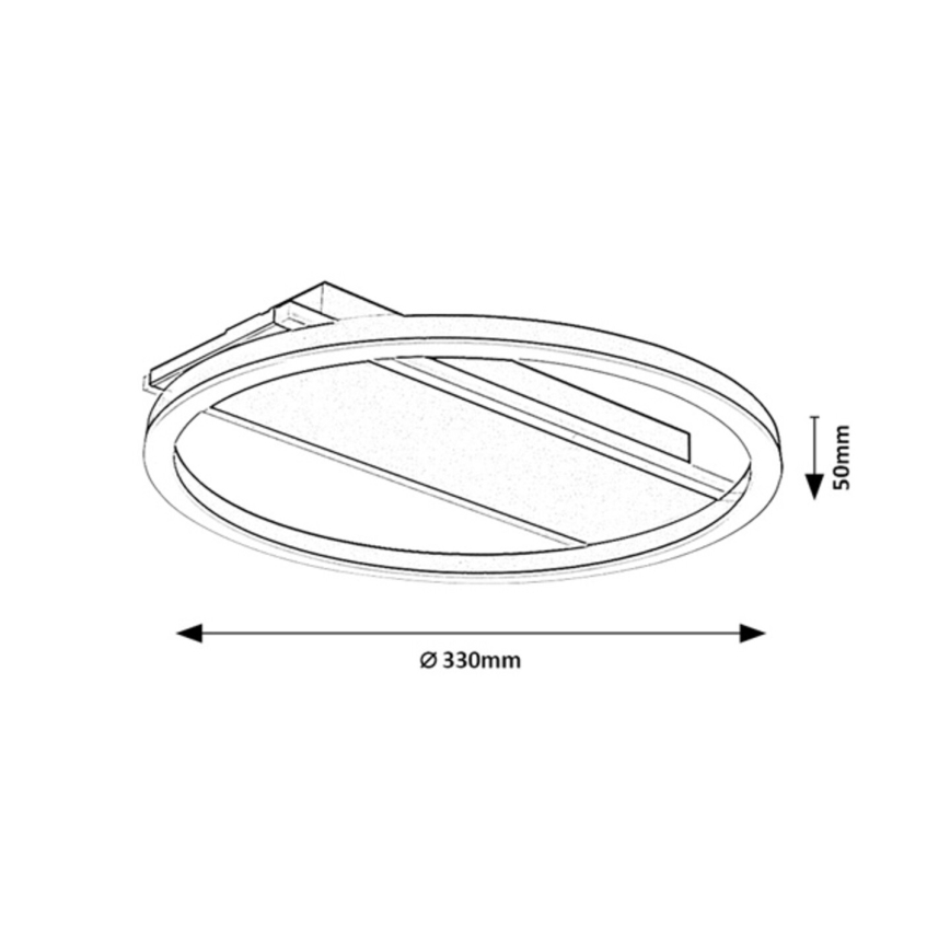 Rabalux - LED-Deckenleuchte, 24 W, 230 V, Ø 33 cm