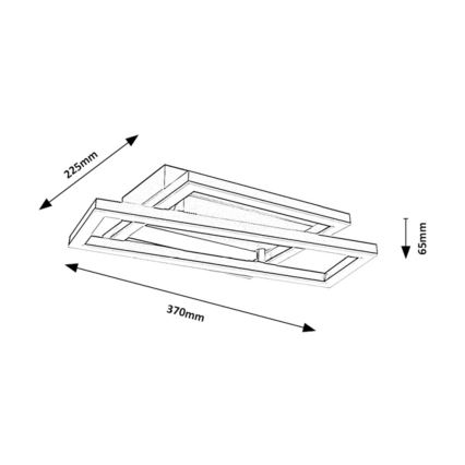 Rabalux - Plafoniera LED/24W/230V 37x22,5 cm
