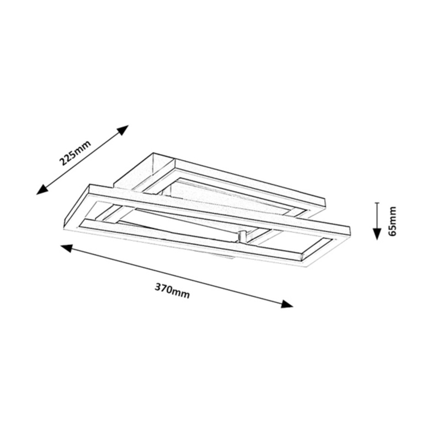 Rabalux - Plafoniera LED/24W/230V 37x22,5 cm