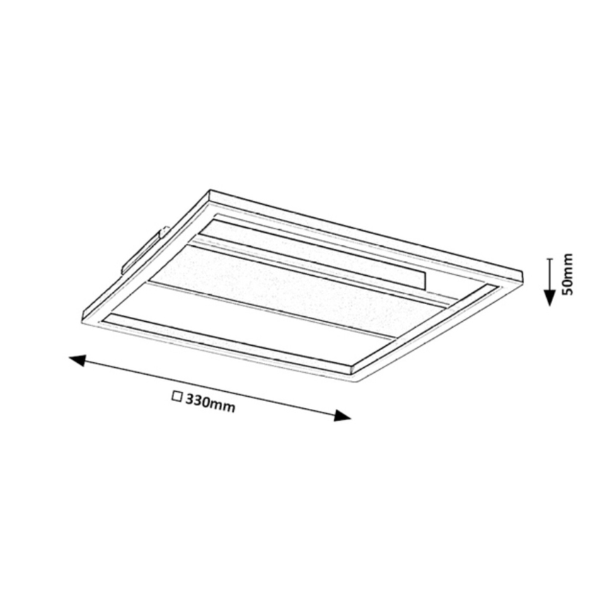 Rabalux - Plafonnier LED LED/24W/230V 33x33 cm