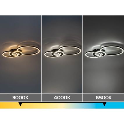 Rabalux - Plafonnier LED dimmable/24W/230V 3000-6500K 46x33 cm + télécommande