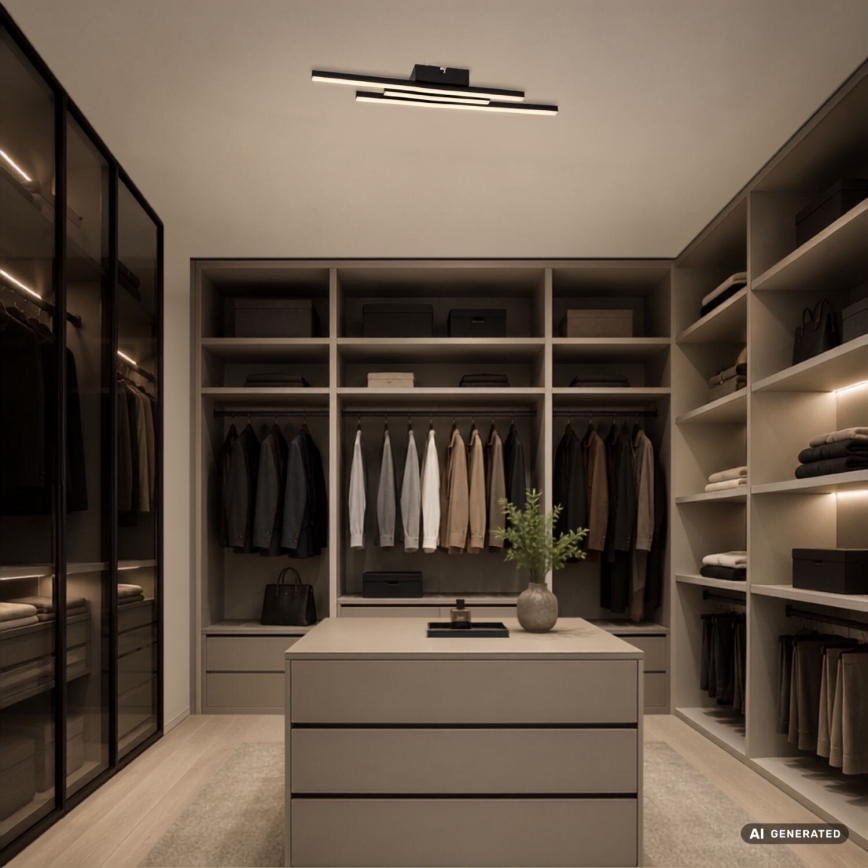 Rabalux - Plafoniera LED LED/18W/230V 4000K nero