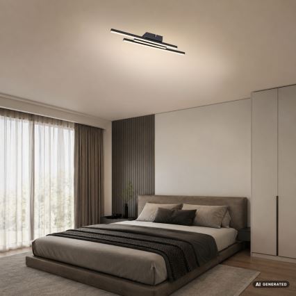 Rabalux - Plafoniera LED LED/18W/230V 4000K nero