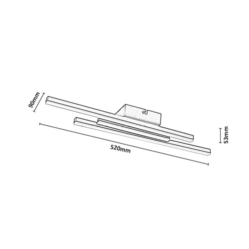 Rabalux - Plafoniera LED/18W/230V 3000K dorata
