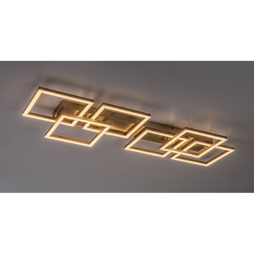 Rabalux - dimmbare LED-Deckenleuchte LED/40W/230V 3000-6500K 33x100 cm goldfarben + Fernbedienung