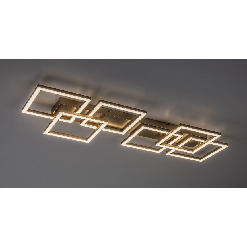 Rabalux - Plafonnier LED dimmable LED/40W/230V 3000-6500K 33x100 cm doré + télécommande