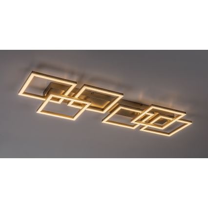 Rabalux - Plafonnier LED dimmable LED/40W/230V 3000-6500K 33x100 cm doré + télécommande