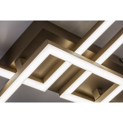Rabalux - Plafonnier LED dimmable LED/40W/230V 3000-6500K 33x100 cm beige + télécommande