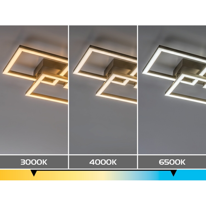 Rabalux - Plafonnier LED dimmable LED/40W/230V 3000-6500K 33x100 cm beige + télécommande