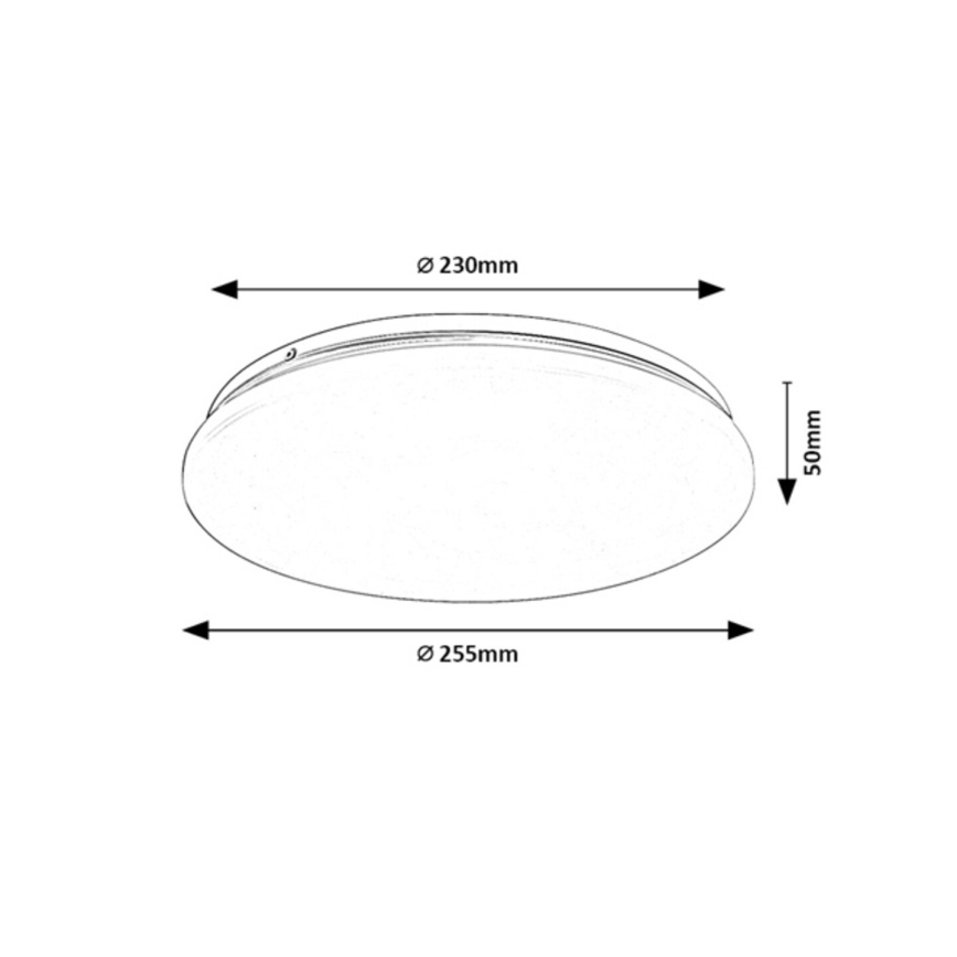 Rabalux - Plafonnier LED pour salle de bains 12W/230V IP44 4000K Ø 25,5 cm