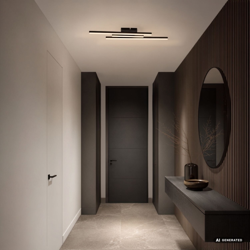 Rabalux - Plafoniera LED LED/18W/230V 3000K nero