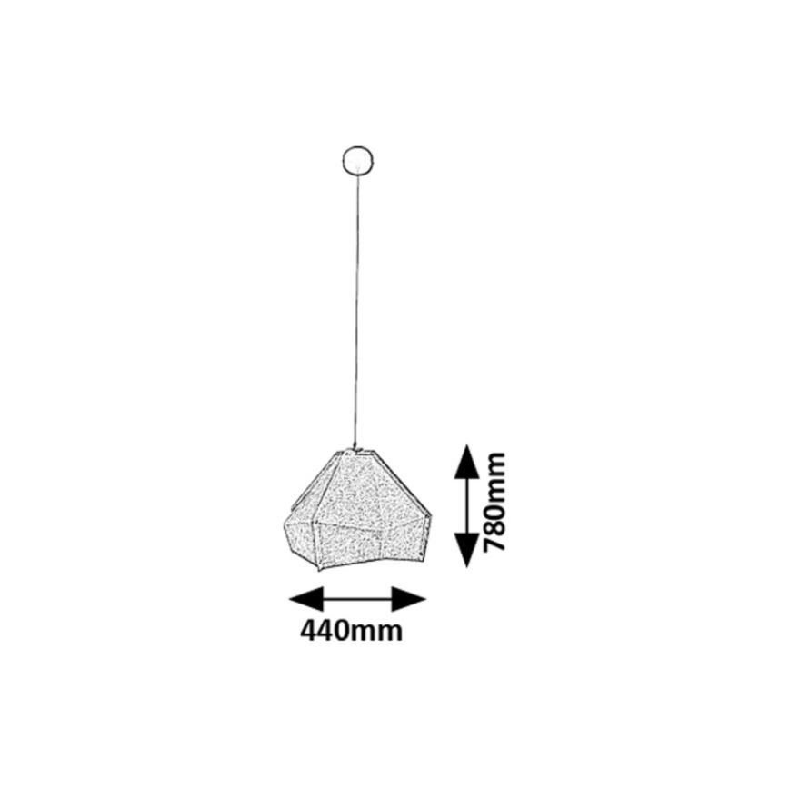 Rabalux - Lampadario a sospensione con filo 1xE27/40W/230V