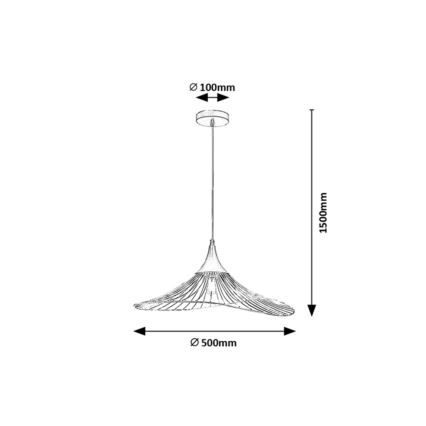 Rabalux - Lampadario a sospensione con filo 1xE27/60W/230V