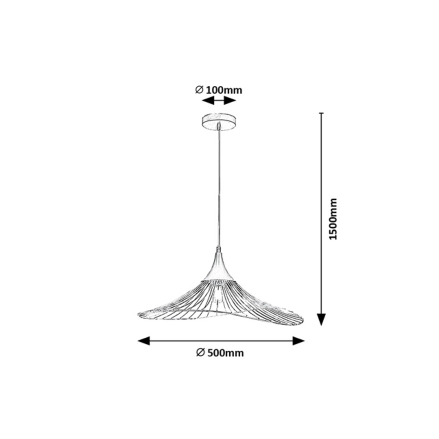 Rabalux - Lampadario a sospensione con filo 1xE27/60W/230V