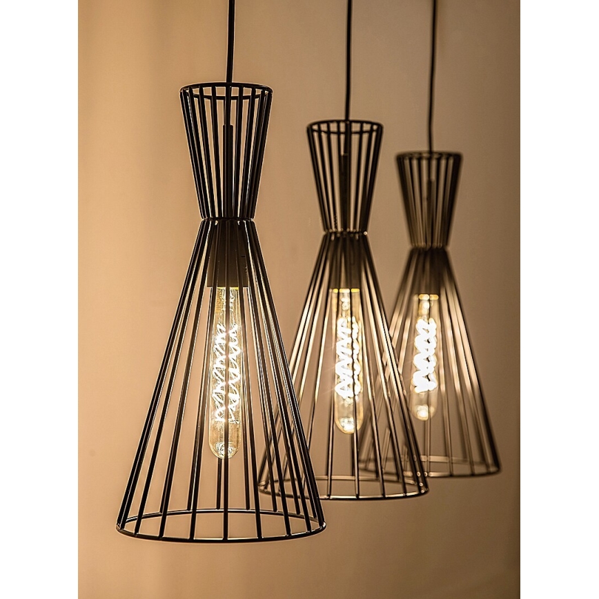 Rabalux - Lampadario a sospensione con filo 3xE27/60W/230V