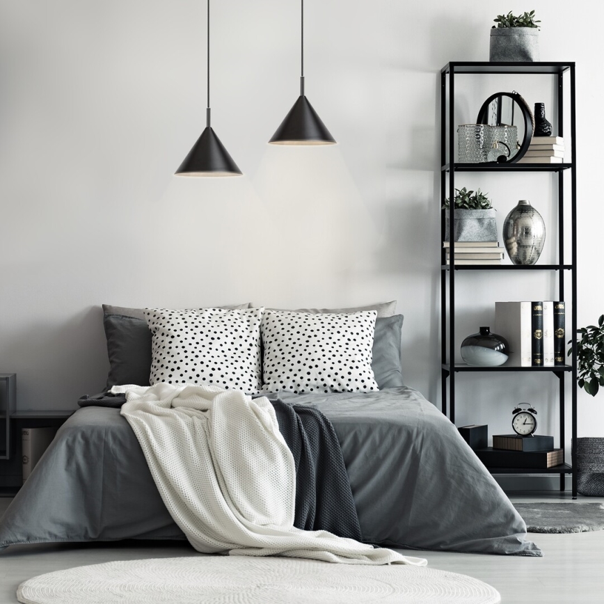 Rabalux - Lampadario a sospensione con cavo 1xE27/40W/230V nero