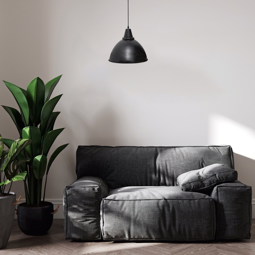 Rabalux - Lampadario a sospensione con filo 1xE27/60W/230V nero