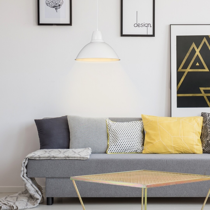 Rabalux - Lampadario a sospensione su cavo 1xE27/60W/230V bianco