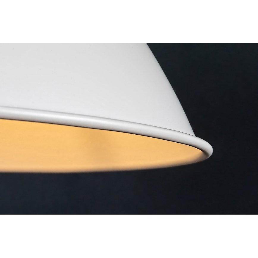 Rabalux - Lampada a sospensione con cavo 1xE27/60W/230V Ø 36 cm bianca
