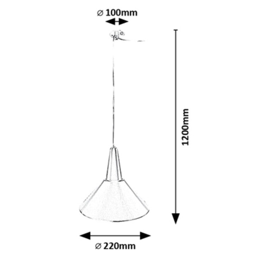 Rabalux - Lampadario a sospensione con filo 1xE27/40W/230V