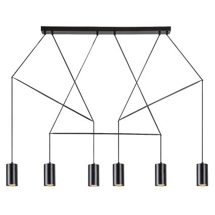 Rabalux - Lampadario a sospensione con filo 6xGU10/50W/230V