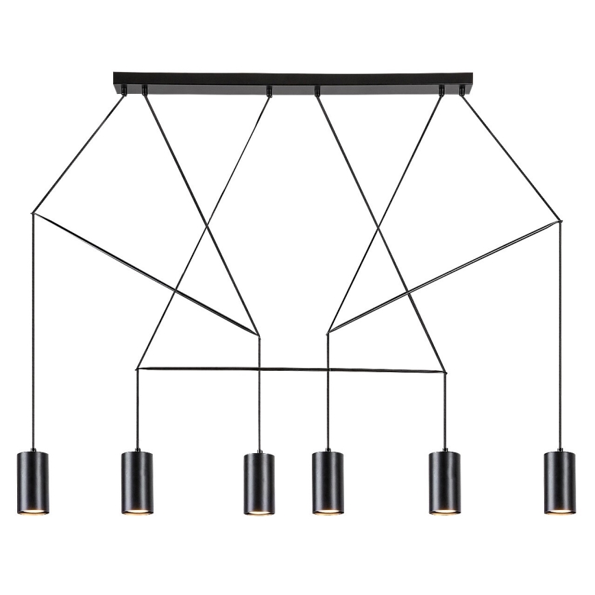Rabalux - Lampadario a sospensione con filo 6xGU10/50W/230V