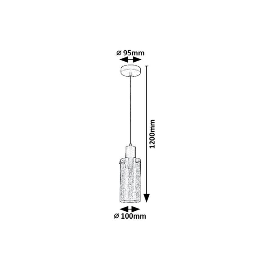 Rabalux - Lampadario a sospensione con filo 1xE27/60W/230V