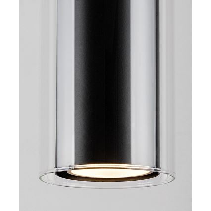 Rabalux - Suspension filaire 1xGU10/50W/230V transparent/noir