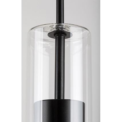 Rabalux - Suspension filaire 1xGU10/50W/230V transparent/noir