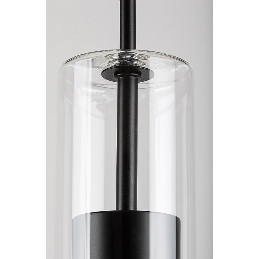 Rabalux - Suspension filaire 1xGU10/50W/230V transparent/noir