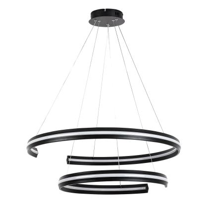 Rabalux - Lampadario LED dimmerabile a cavo LED/80W/230V 3000-6500K nero + telecomando