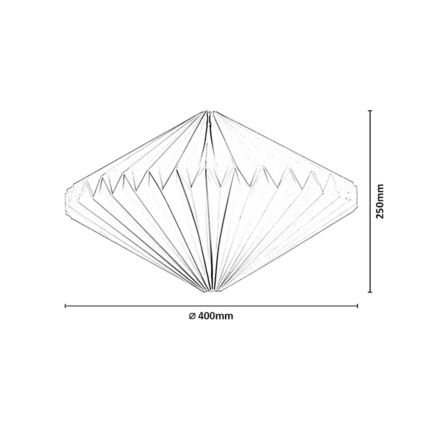 Rabalux - Paralume per lampadario max. 40 W Ø 40 cm bianco