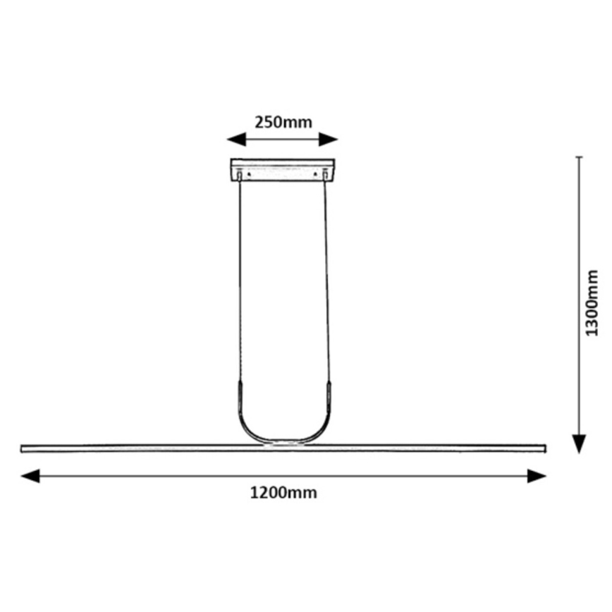 Rabalux - LED-Hängeleuchte LED/25W/230V 3000K glänzendes Chrom