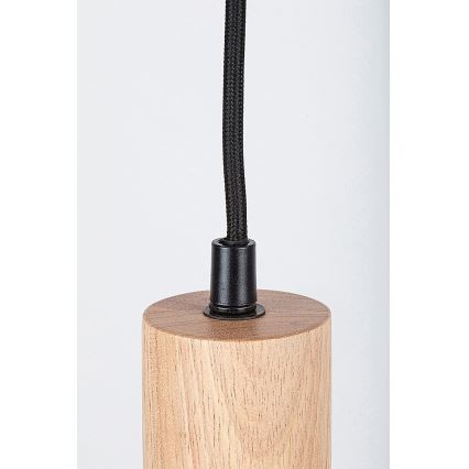 Rabalux - Lampadario a sospensione su cavo 1xGU10/50W/230V faggio