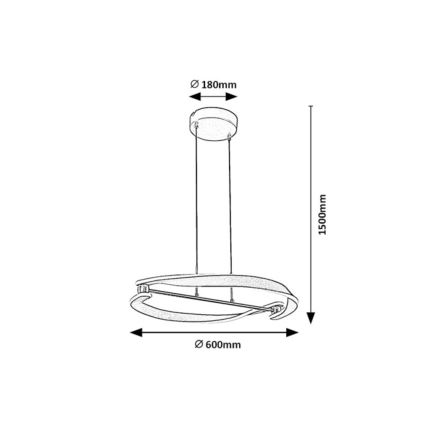 Rabalux - Suspension LED sur câble 40W 230V 3000K