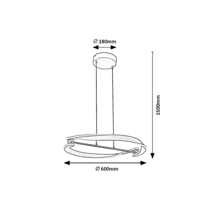 Rabalux - Suspension LED sur câble 40W 230V 3000K