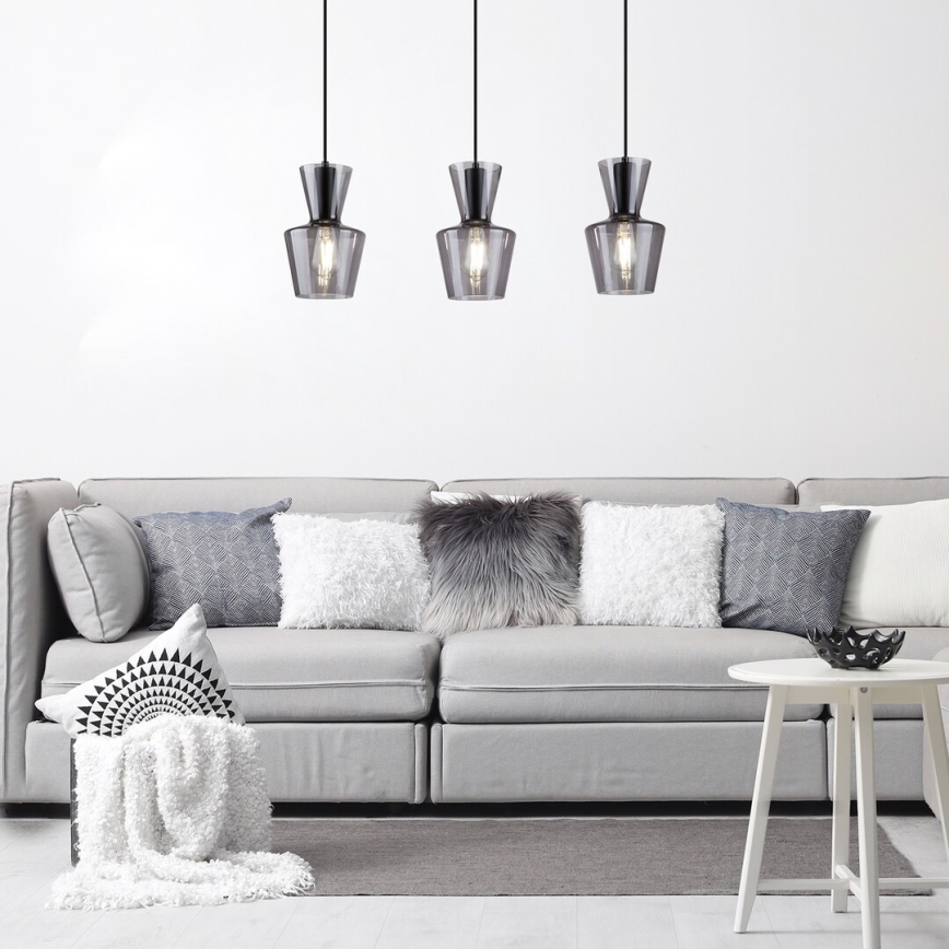 Rabalux - Lampadario a sospensione con filo 3xE27/60W/230V