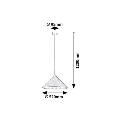 Rabalux - Suspension filaire 1xE27/40W/230V