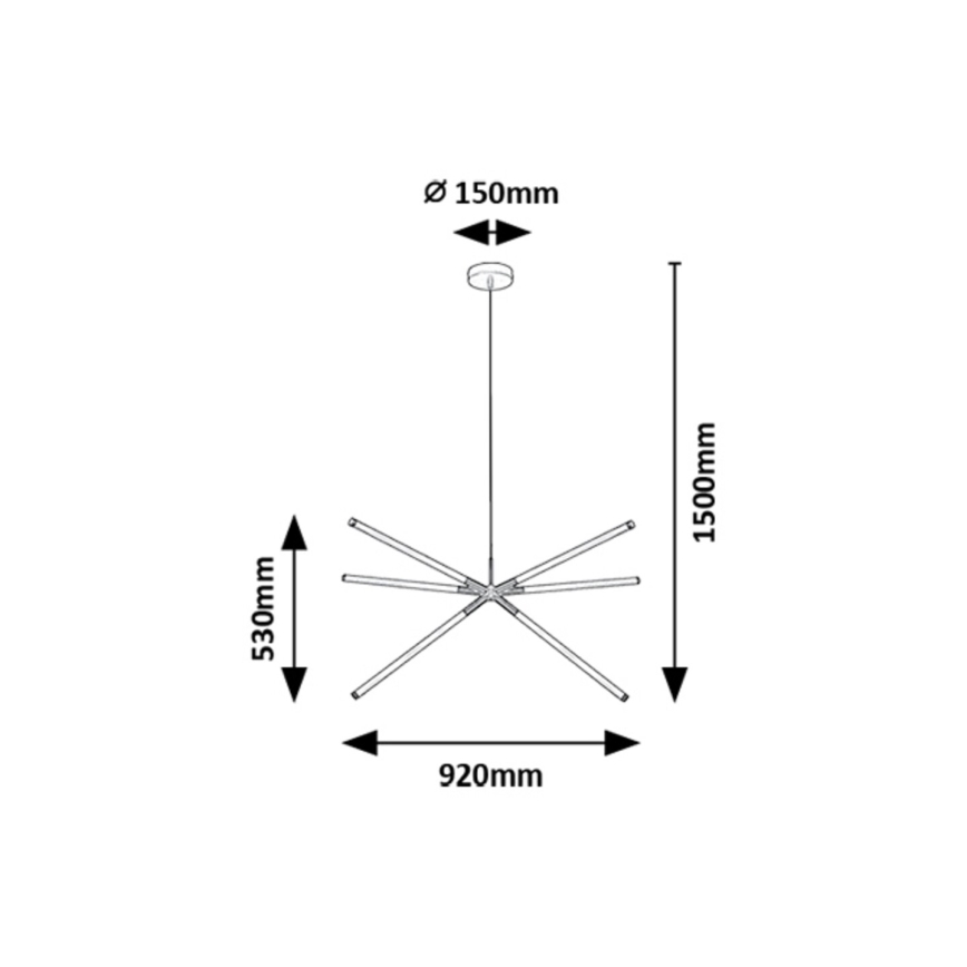 Rabalux - Suspension filaire LED/36W/230V 3000K