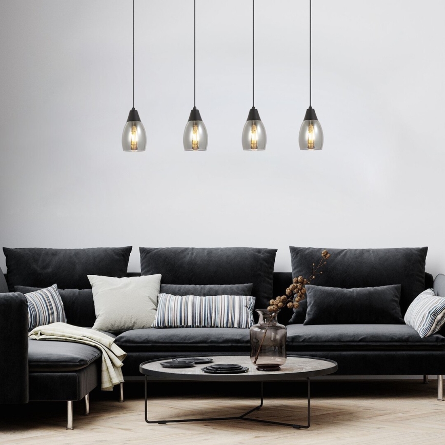 Rabalux - Lampadario a sospensione con filo 4xE27/15W/230V