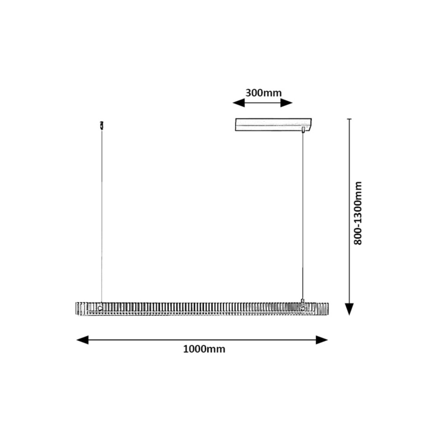 Rabalux - Lampadario LED a sospensione con filo LED/36W/230V 3000K