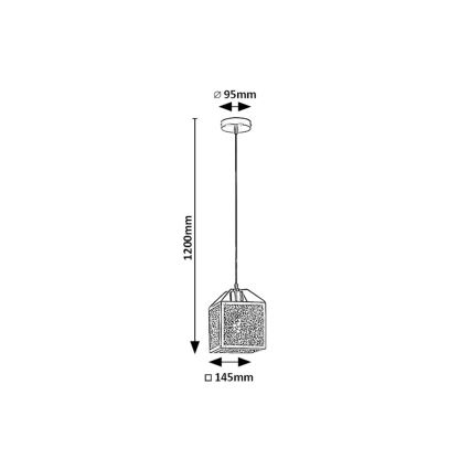 Rabalux - Suspension filaire 1xE27/40W/230V noir