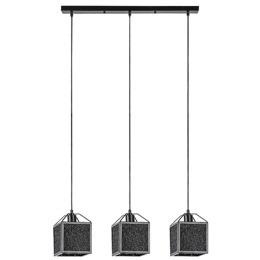 Rabalux - Hängeleuchte an Schnur 3xE27/40W/230V schwarz