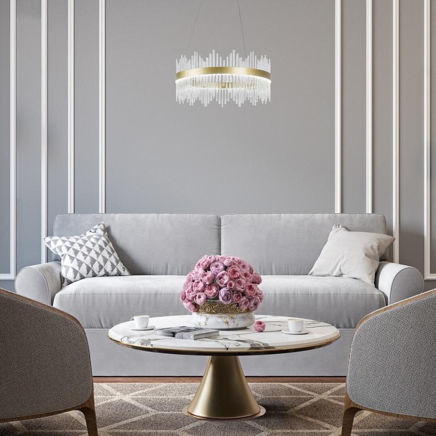Rabalux - Lampadario LED a sospensione con filo LED/36W/230V 3000/4000/6000K oro