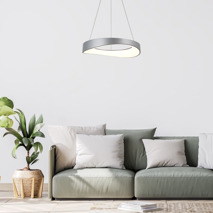 Rabalux - Lampadario LED a sospensione con filo LED/56W/230V 3000K argento