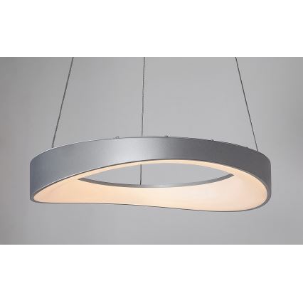 Rabalux - Lampadario LED a sospensione con filo LED/56W/230V 3000K argento