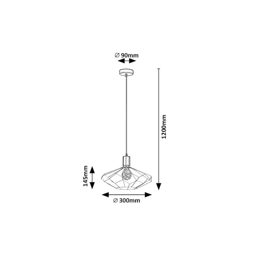 Rabalux - Lampadario a sospensione con filo 1xE27/40W/230V