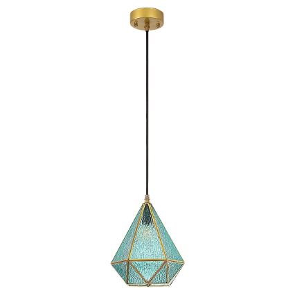 Rabalux - Tiffany vetro colorato lampadario su filo 1xE14/40W/230V blu/oro