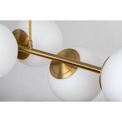 Rabalux - Lampadario a sospensione con filo 6xE27/35W/230V oro
